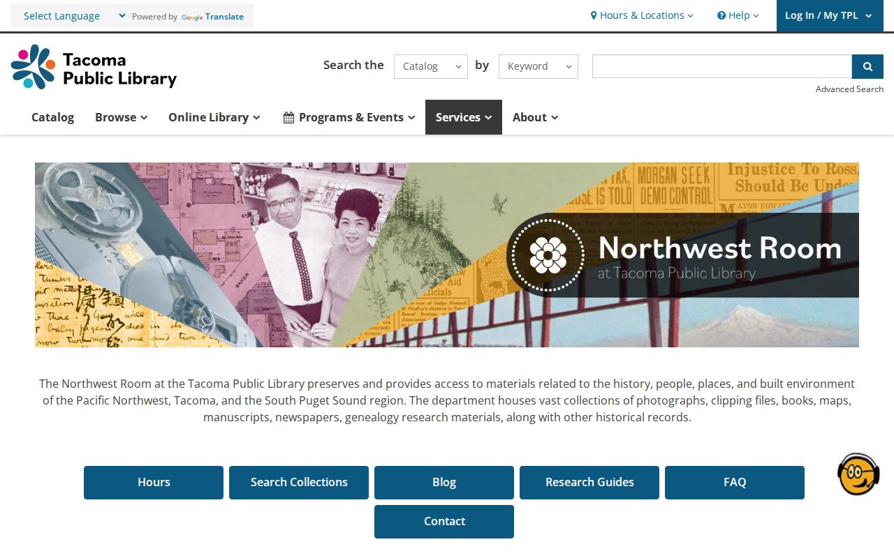 Tacoma Northwest Room page for University Place historical directory research